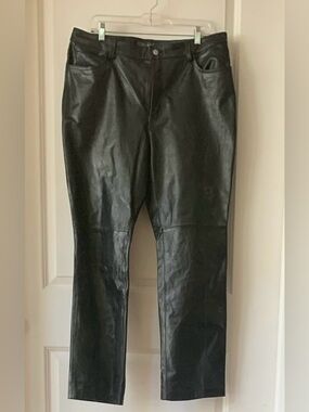 GAP Black (real!) Leather Pants